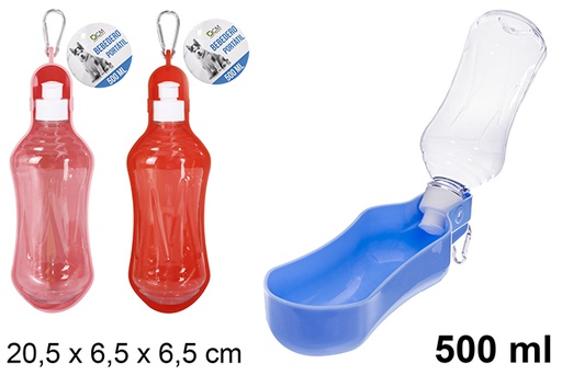 [123278] Abreuvoir portable pour animaux de compagnie 500 ml