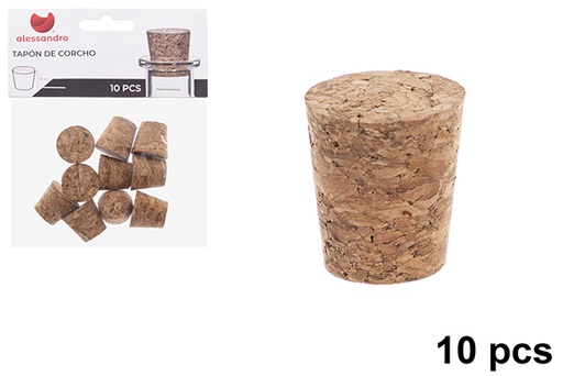 [123286] Cork stopper 10 pieces
