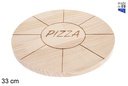 Plato Pizza madera 33cm