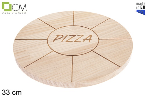 [123287] Plato Pizza madera 33cm
