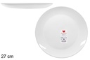 Plato opal llano Albaida 27 cm