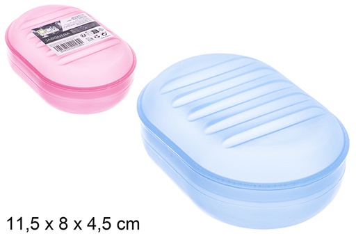 [123332] Plastic soap dish, color 11.5x8x4.5cm