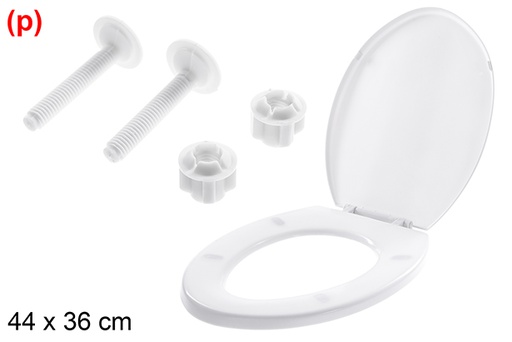 [123333] Tapa plástico WC color blanco 44x36cm