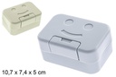 Jabonera plastico decorada cara 10.7x7.4x5cm