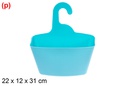 Accesorio baño plástico color 22x12x31 cm