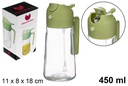 Aceitera cristal tapón antigoteo 450 ml