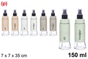 Aceitera/vinajera cristal surtido con pulverizador de plástico 150 ml