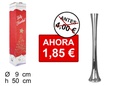 Florero cristal Navidad redondo plata 50 cm