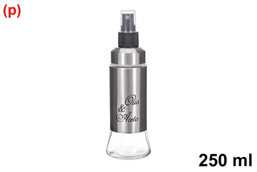 [123380] Glass oil bottle with sprayer 250 ml
