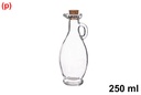 Aceitera cristal Granada tapón corcho 250 ml
