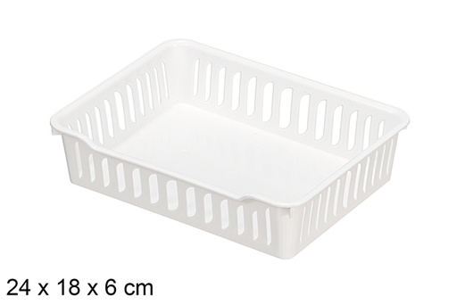 [123453] Cesta organizadora blanca Prime A5
