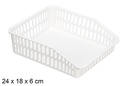 White Plastic Organizer Tray