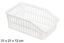 Bandeja plastico blanca organizadora M