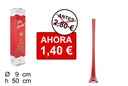Florero cristal Navidad cuadrado rojo 40 cm