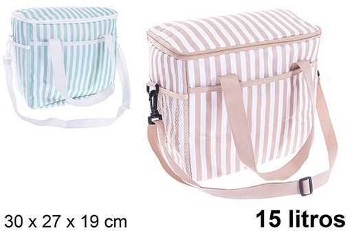 [123529] Bolsa isotérmica rayas finas 15 litros