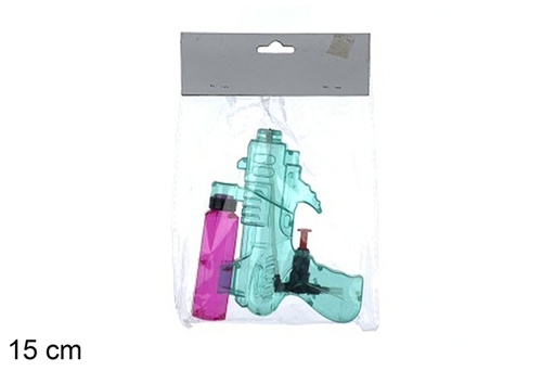 [123541] Pistolet à eau couleurs assorties 15 cm