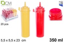 Bote ketchup/mostaza boca ancha 350ml