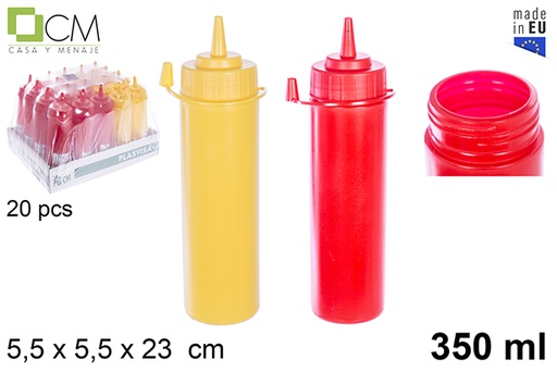 [107270] Bote ketchup/mostaza boca ancha 350ml
