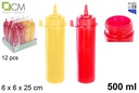 Bote ketchup/mostaza boca ancha 500ml