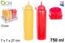 Bote ketchup/mostaza boca ancha 750ml