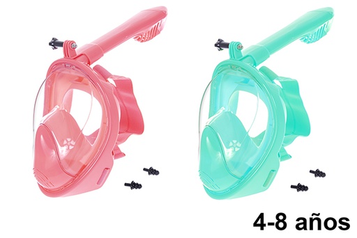 [123573] Máscara snorkel infantil 2 colores surtidos 4-8 años