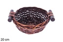 Cesta redonda caoba Vinalma 20 cm