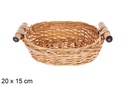 Cesta ovalada miel Vinalma 20x15 cm 