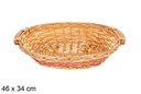 Cesta ovalada bicolor Brelo 46x34 cm