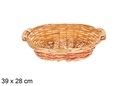 Cesta ovalada bicolor Brelo 39x28 cm