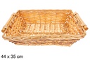Cesta rectangular bicolor Ravelix 44x35 cm