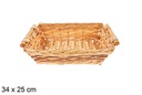 Cesta rectangular bicolor Ravelix 34x25 cm