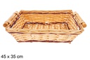 Cesta rectangular bicolor Dalen 45x35 cm