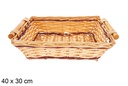Cesta rectangular bicolor Dalen 40x30 cm