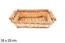 Cesta rectangular bicolor Dalen 35x25 cm