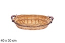 Cesta ovalada bicolor  Taviora 40x30 cm