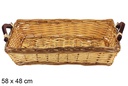 Cesta rectangular bicolor Lornexa 58x48 cm