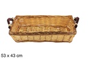 Cesta rectangular bicolor Lornexa 53x43 cm