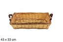 Cesta rectangular bicolor Lornexa 43x33 cm
