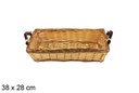 Cesta rectangular bicolor Lornexa 38x28 cm