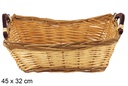 Cesta rectangular bicolor Lornexa 45x32 cm