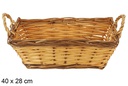 Cesta rectangular bicolor Briselum  40x28 cm