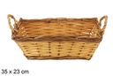 Cesta rectangular bicolor Briselum  35x23 cm