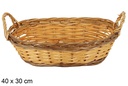Cesta ovalada bicolor Briselum  40x30 cm