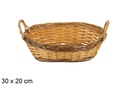Cesta ovalada bicolor Briselum 30x20 cm