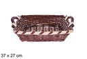 Cesta rectangular caoba Avelia 37x27 cm
