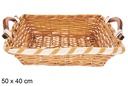 Cesta rectangular miel Avelia 50x40 cm
