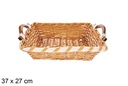 Cesta rectangular miel Avelia 37x27 cm