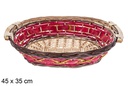 Cesta ovalada bicolor Flior 45x35 cm