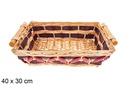 Cesta rectangular bicolor Flior 40x30 cm