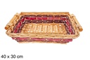 Cesta rectangular bicolor Selvionte 40x30 cm